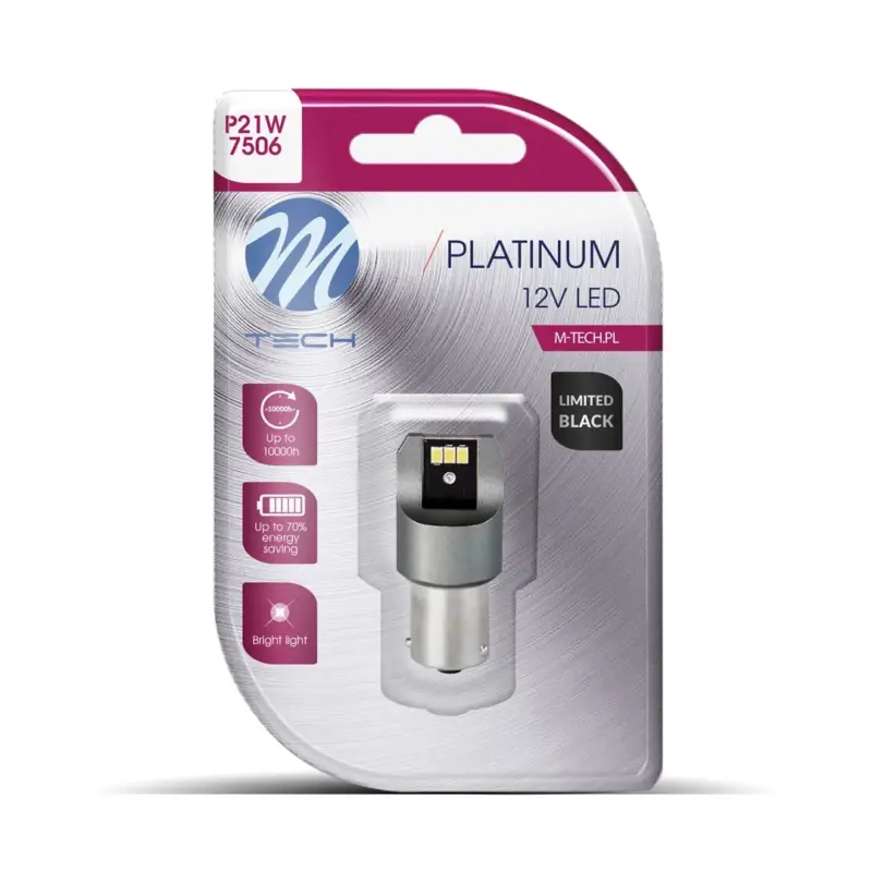 Endast idag Lampa PY21W Orange LED Limited Black (Platinum)