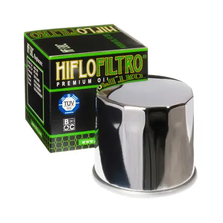 Handla nu HiFlo oljefilter HF138C Krom