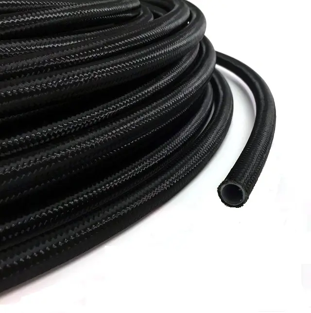 Rabatt AN8 Nylonomspunnen slang PTFE Carbon (antistatisk)