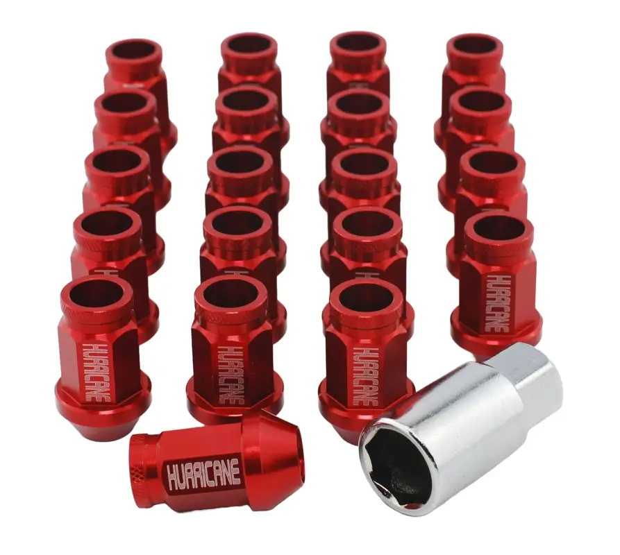 Hjulmutter Kit Aluminium Röd M12x1,5 (39mm) Reapris