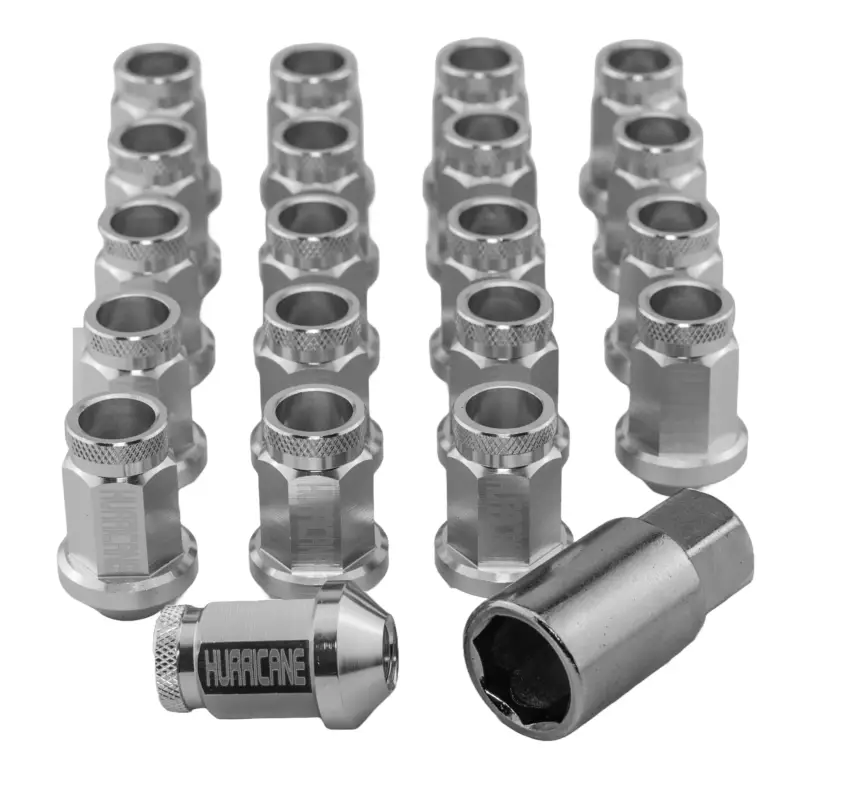 Hjulmutter Kit Aluminium Silver M12x1,25 (39mm) Rabatt