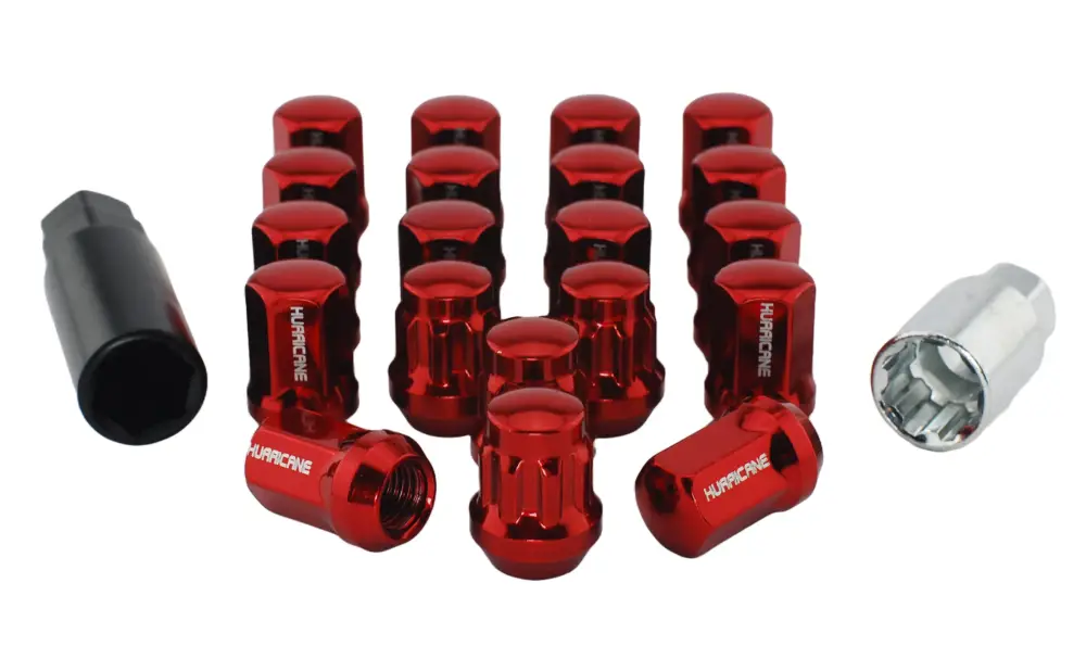 Hjulmutter Kit Stål Röd M12x1,25 (32mm) Begränsat erbjudande