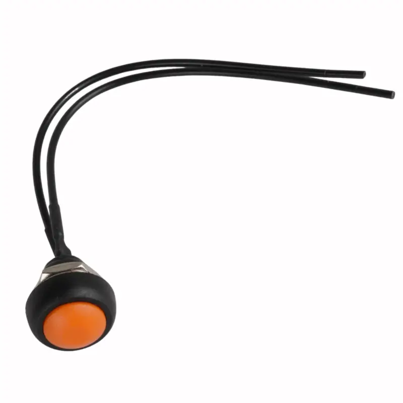 Begränsat antal Återfjädrande ON/OFF knapp - Orange med kabel