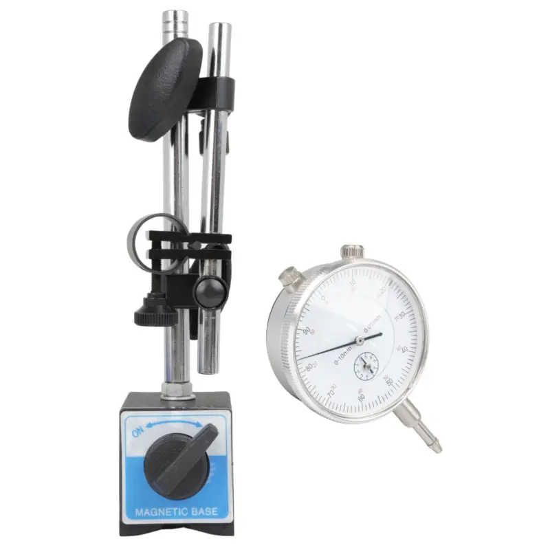 Extra rabatt Indikatorklocka med stativ (0-10mm)