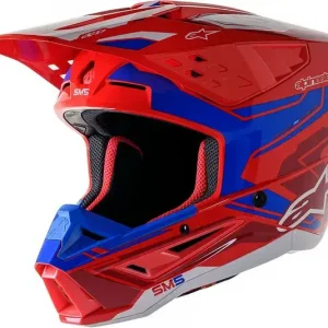 Alpinestars SM5 Action Red/Blue hjälm Handla nu