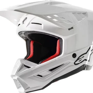 Billigare Alpinestars SM5 Solid white hjälm