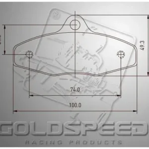 Utförsäljning Birel Bromsbelägg sats GOLDSPEED (510)