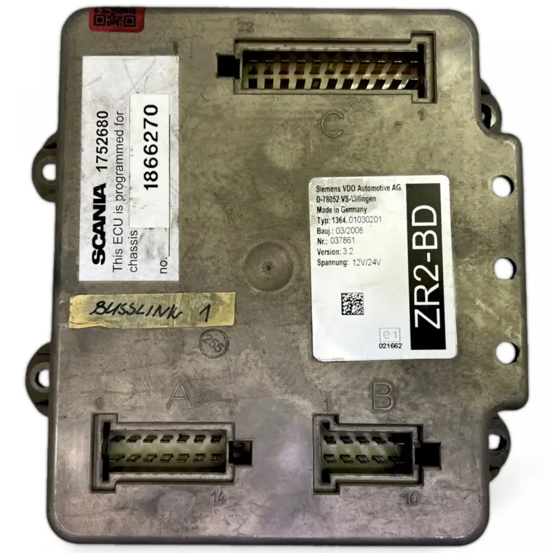 1752680 ZR2 styrdon SCANIA 1854598 1854954 K-Series (2016-) SIEMENS VDO AUTOMOTIVE AG Rea